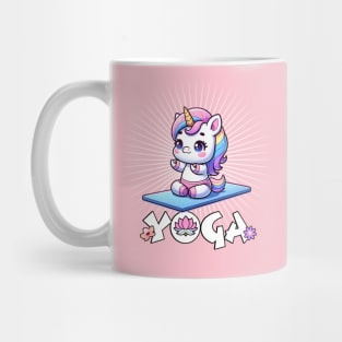 Cute Yoga Unicorn 🦄 🧘🏼‍♀️ Mug